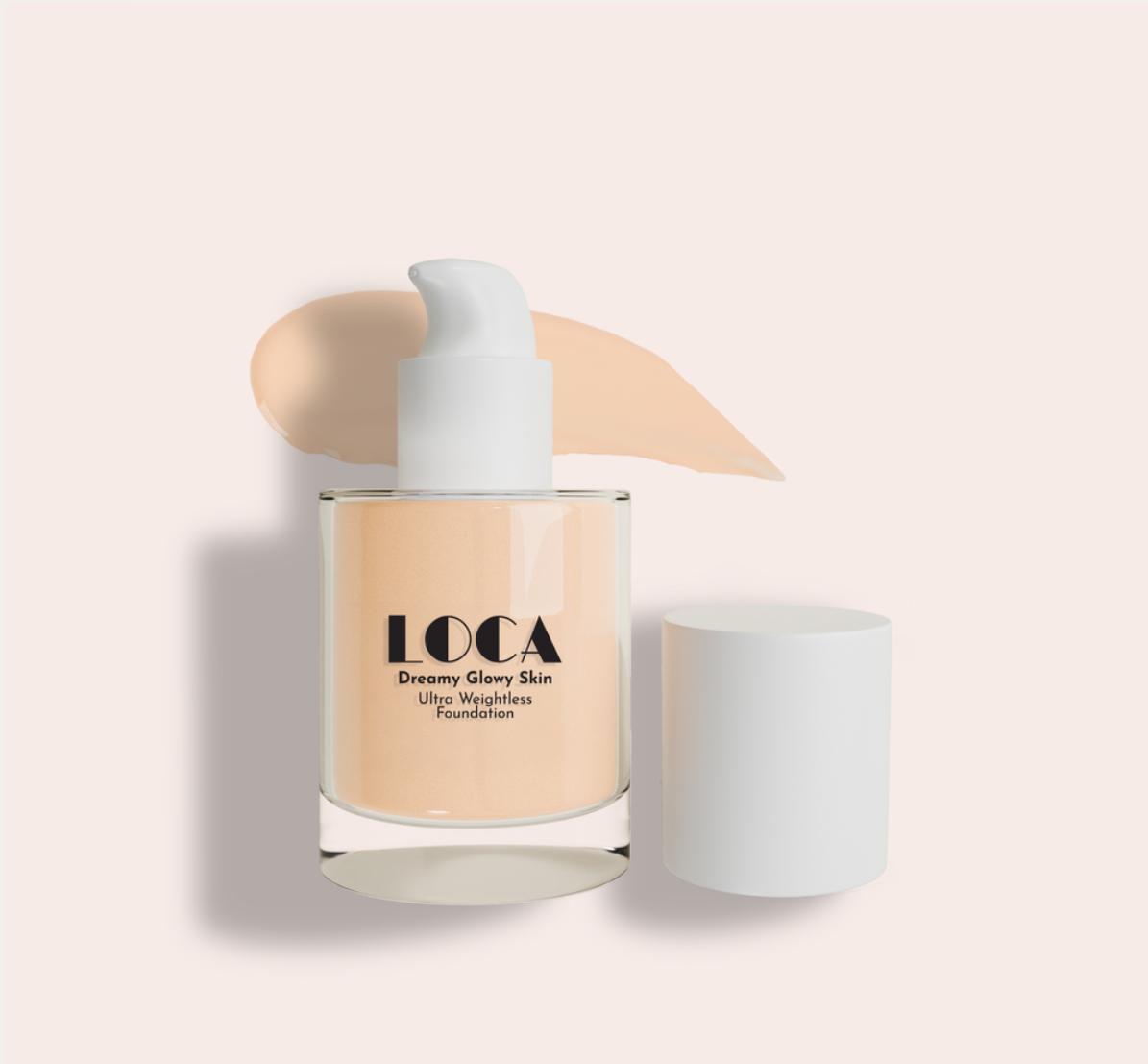 LOCA Dreamy Glow Skin Ultra Weightless Foundation 01 Latte Light warm
